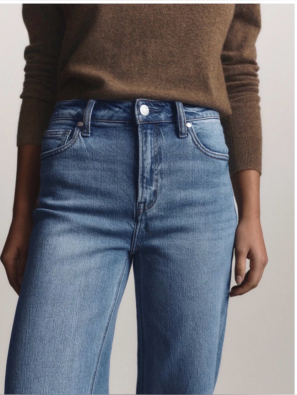 QUINCE WOMENS BELLA STRECH WIDE LEG JEANS! - Picture 13 of 13